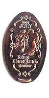 Click to zoom this Tokyo Disneyland picture of a Pressed Penny or medal