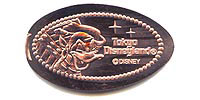 Click to zoom this Tokyo Disneyland picture of a Pressed Penny or medal