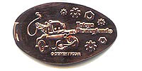 Click to zoom this Tokyo Disneyland Pressed Penny or Nickel souvenir medal
