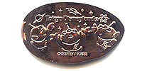 Click to zoom this Tokyo Disneyland Pressed Penny or Nickel souvenir medal