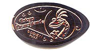 Click to zoom this Tokyo Disneyland Pressed Penny or Nickel souvenir medal
