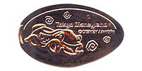 Click to zoom this Tokyo Disneyland Pressed Penny or Nickel souvenir medal