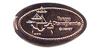 Click to zoom this Tokyo Disneyland Pressed Penny or Nickel souvenir medal
