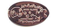 Click to zoom this Tokyo Disneyland Pressed Penny or Nickel souvenir medal