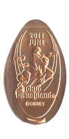 Tokyo Disneyland pressed penny