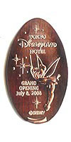 Click to zoom this Tokyo Disneyland picture of a Pressed Penny or medal
