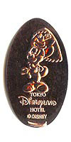 Click to zoom this Tokyo Disneyland picture of a Pressed Penny or medal