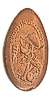 Tokyo Disneyland pressed penny picture.