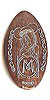 Tokyo Disneyland pressed penny picture.