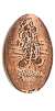 Tokyo Disneyland pressed penny picture.