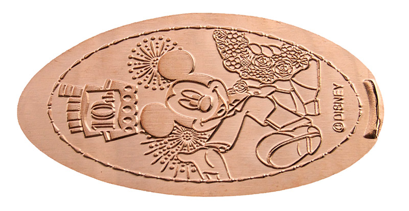 Tokyo Disneyland pressed penny released July 1, 2010