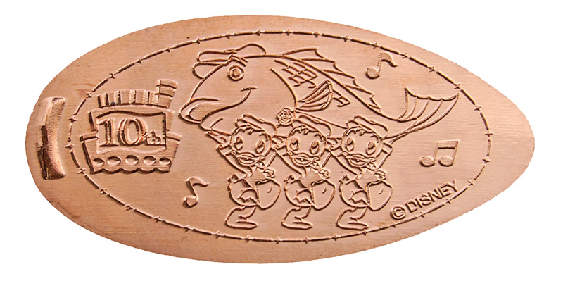 Tokyo Disneyland pressed penny released July 1, 2010