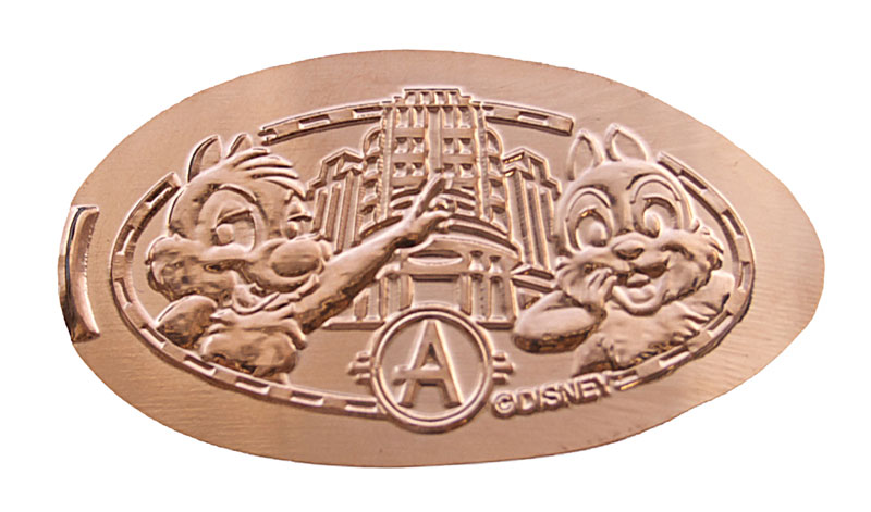 Chip N Dale Hotel pressed penny or medal