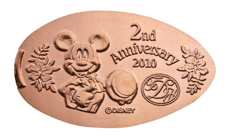 Tokyo Disneyland Hotel pressed penny released July 8, 2010