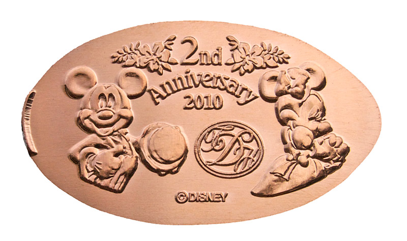 Tokyo Disneyland Hotel pressed penny released July 8, 2010
