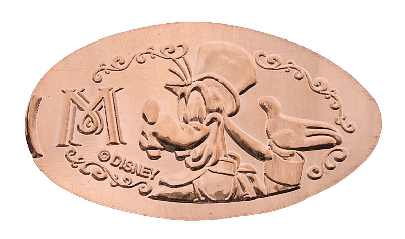 Goofy Hotel Miracosta Hotel Tokyo Disneyland pressed penny or medal released April, 2009