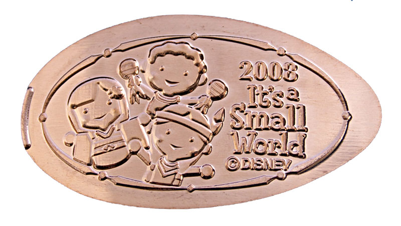 Disneyland pressed penny or medal released Jan. 1, 2008