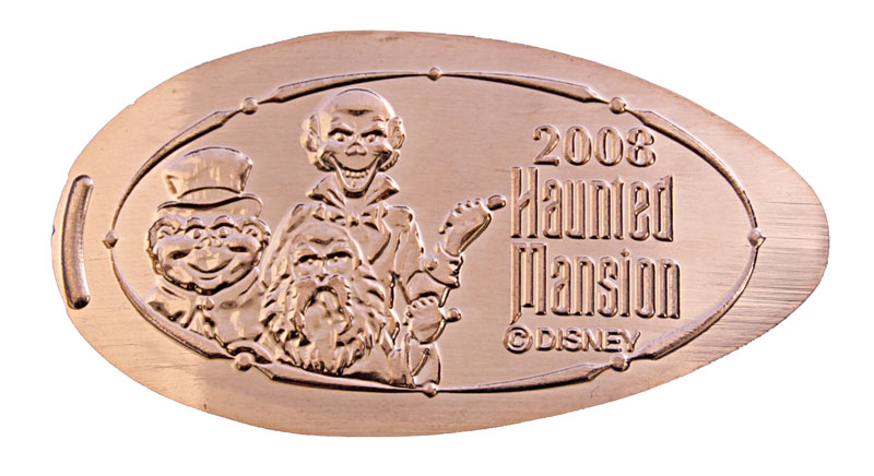 Disneyland pressed penny or medal released Jan. 1, 2008