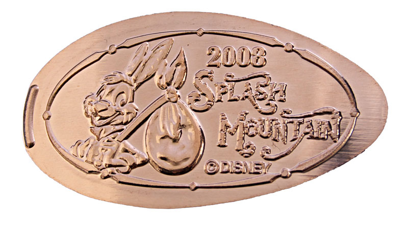 Disneyland pressed penny or medal released Jan. 1, 2008