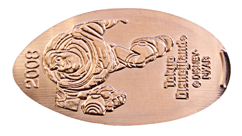 Disneyland pressed penny or medal released Jan. 1, 2008