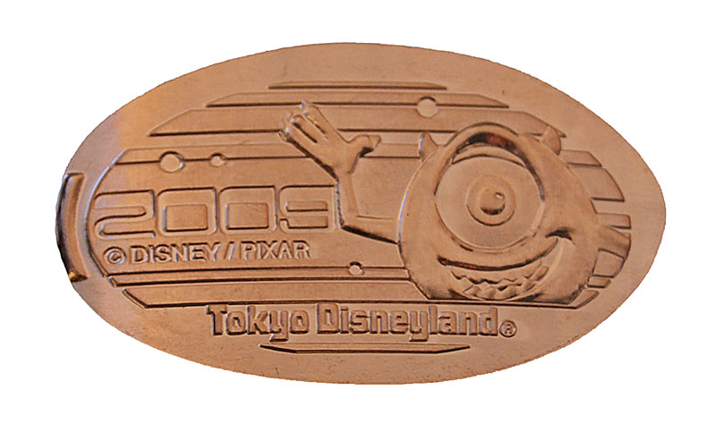 Tokyo Disneyland pressedpenny medal for 2009 Mike