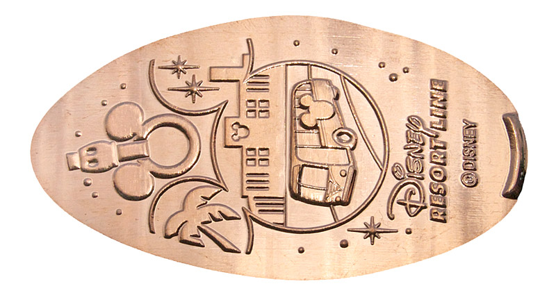 Tokyo Disneyland Resort Line pressed penny released July 10, 2010