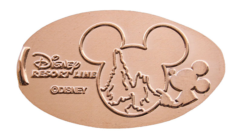 Mickey Tokyo Disneyland Resort Line pressed penny or medal released April, 2009