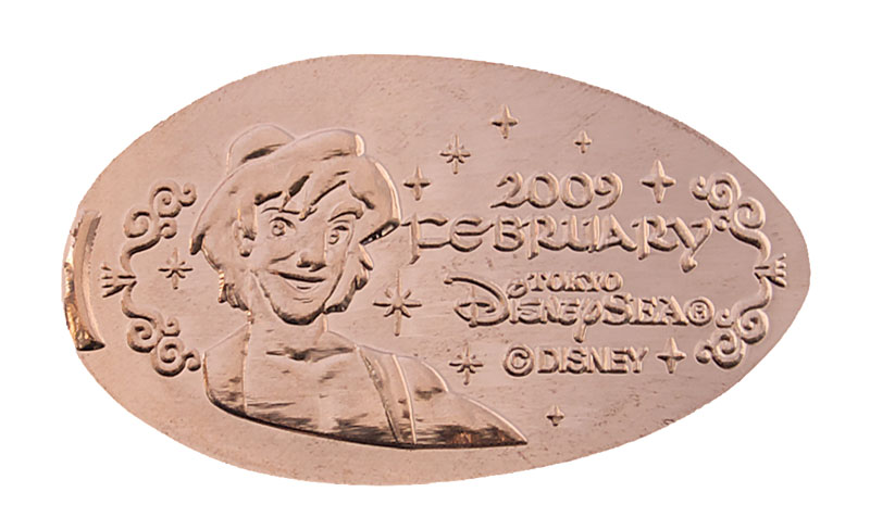 Aladdin Coin of the Month for February 2009 at the Tokyo DisneySea Resort.