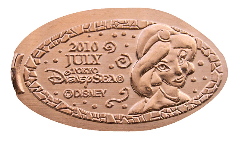 Tokyo Disneyland pressed penny released July 1, 2010