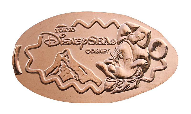 Minnie Tokyo DisneySea pressed penny or medal released April, 2009