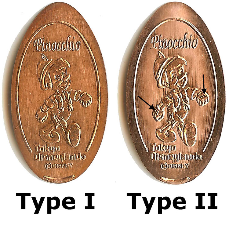 Tokyo Disneyland Medal or Pressed Penny Close-up