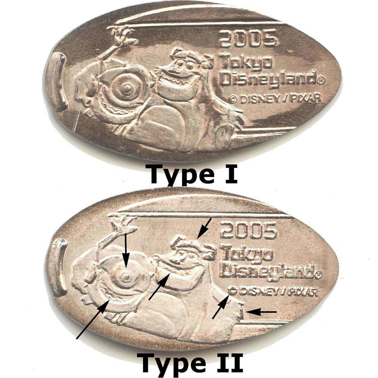 Tokyo Disneyland Medal or Pressed Penny Close-up