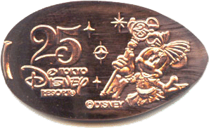 Tokyo Disneyland 25th Anniversary Pressed Pennies.