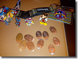 RFC Disneyland Paris pressed coins and pins