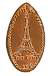  Disneyland Paris elongated  pressed penny coin image.