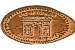  Disneyland Paris elongated  pressed penny coin image.