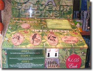 RFC elongated coin machine, DLRP RFC elongated coin machine, DLRP
