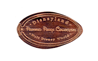 DT0005P  DISNEYLAND, PRESSED COIN  COLLECTOR, WALT DISNEY WORLD pressed coin.