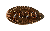 DT0006P DISNEYLAND, 2020, COVID SHUTDOWN pressed coin.