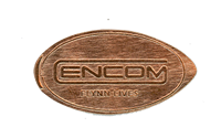 DT0026 Encom Flynn Lives pressed coins by Don Cade.