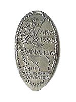 ANA 1995 ANAHEIM NUMISMAGIC 104TH ANNIVERSAY CONVENTION Pressed Coin Picture