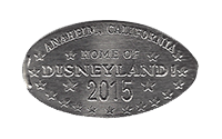 ANAHEIM, CALIFORNIA, HOME OF, DISNEYLAND, 2015 pressed nickel