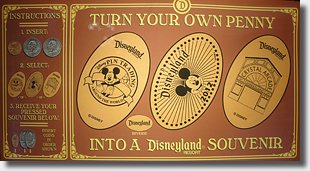 Penny press machine sign for new DL0521 2012 pressed penny