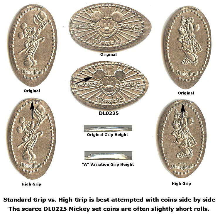 Disneyland pressed nickel comparisons