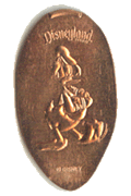 DL0373 Disneyland Pressed Penny Mad Donald