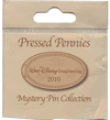 WDI pressed penny pin pouch for the third series, front.