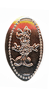 DL0796 Vending Style Penny Press Machine Classic Minnie Mouse vertical pressed penny. 