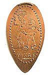 Picture of Disney pressed penny.