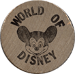 World of Disney Krewe of Versailles 1980 Wooden Throw / nickel
