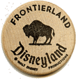 Disneyland Wooden Nickel, Frontierland Reverse
